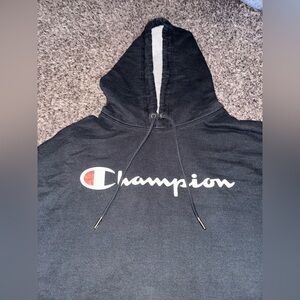 Black Champion Hoodie Size Large